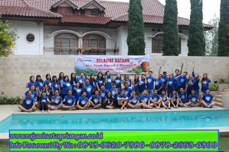Acara Team Building Di Villa Sky View 8 Kamar Private Pool
